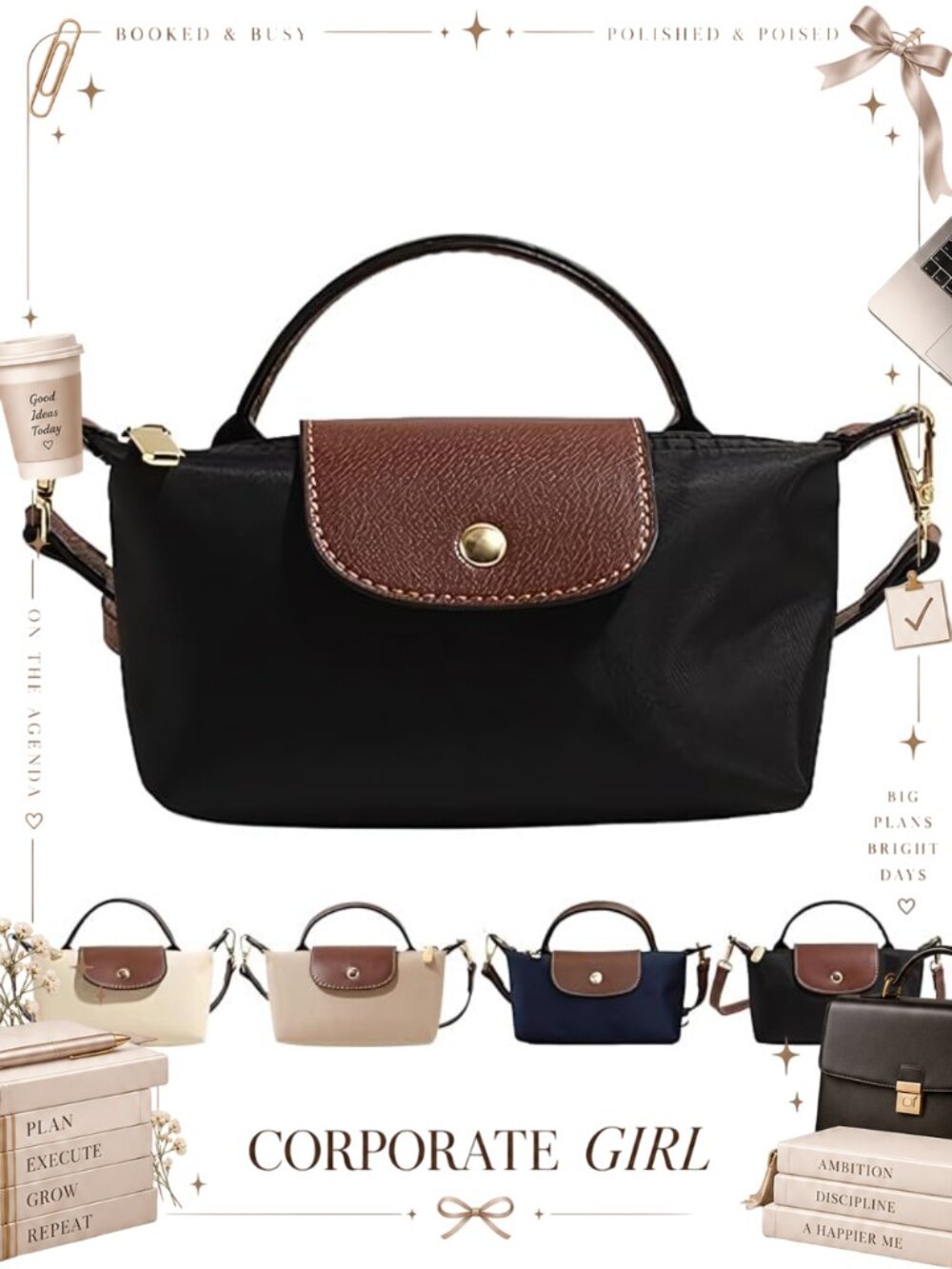 Mini Crossbody Bag Adjustable Strap Shoulder Purse Handbag Wallet